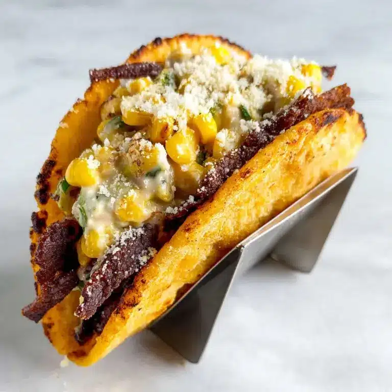 Street Corn Smash Burger Tacos Recipe