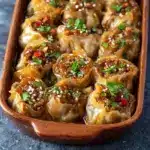 Spicy Beef Dumpling Rolls Recipe