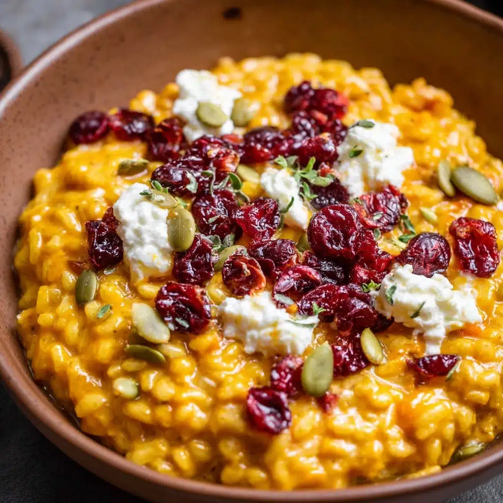 Baked Pumpkin Goat Cheese Risotto Recipe - Recipe Image