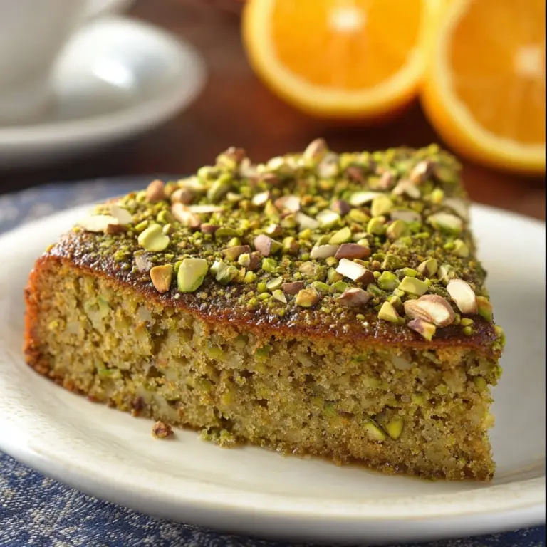 Flourless Orange Pistachio Cake Recipe