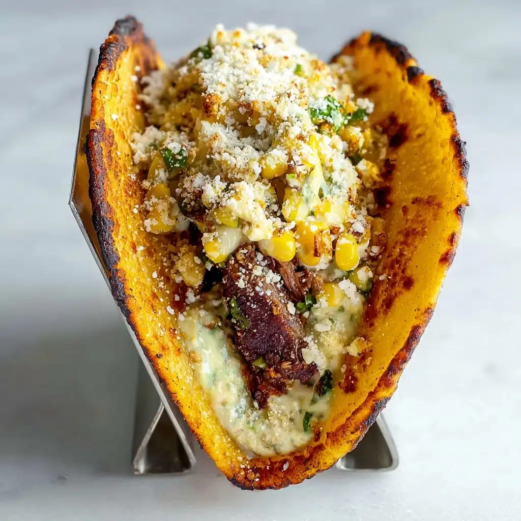 Street Corn Smash Burger Tacos Recipe - Recipe Image