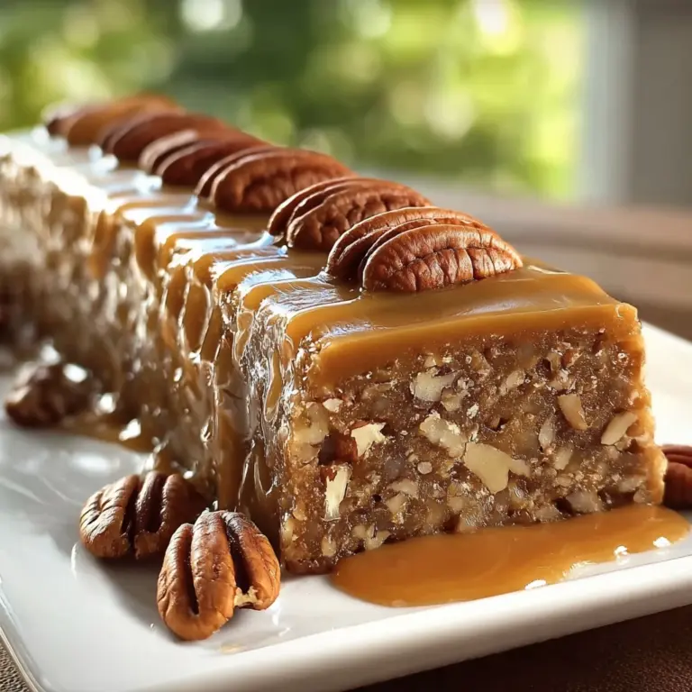 Nana’s 3-Ingredient Pecan Log Recipe