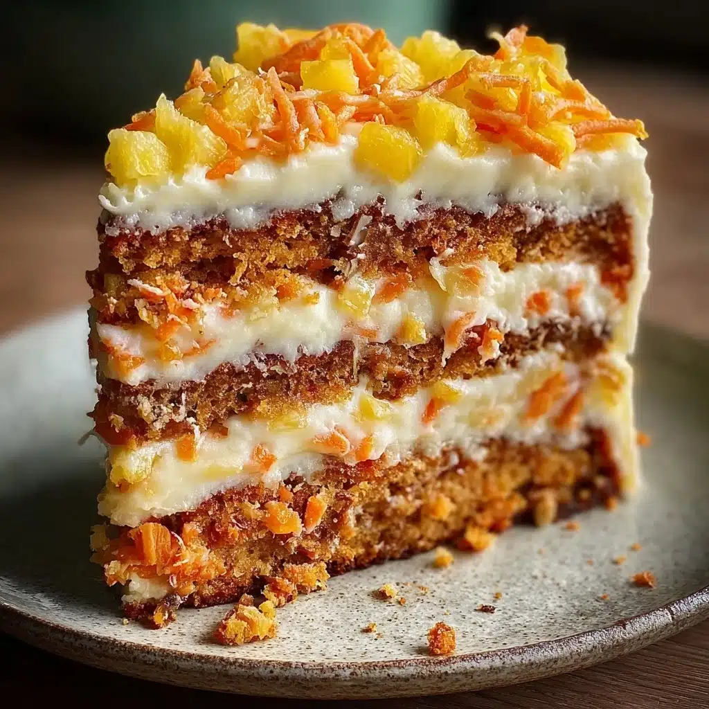 Pineapple Carrot Cream Cake Recipe - Recipe Image