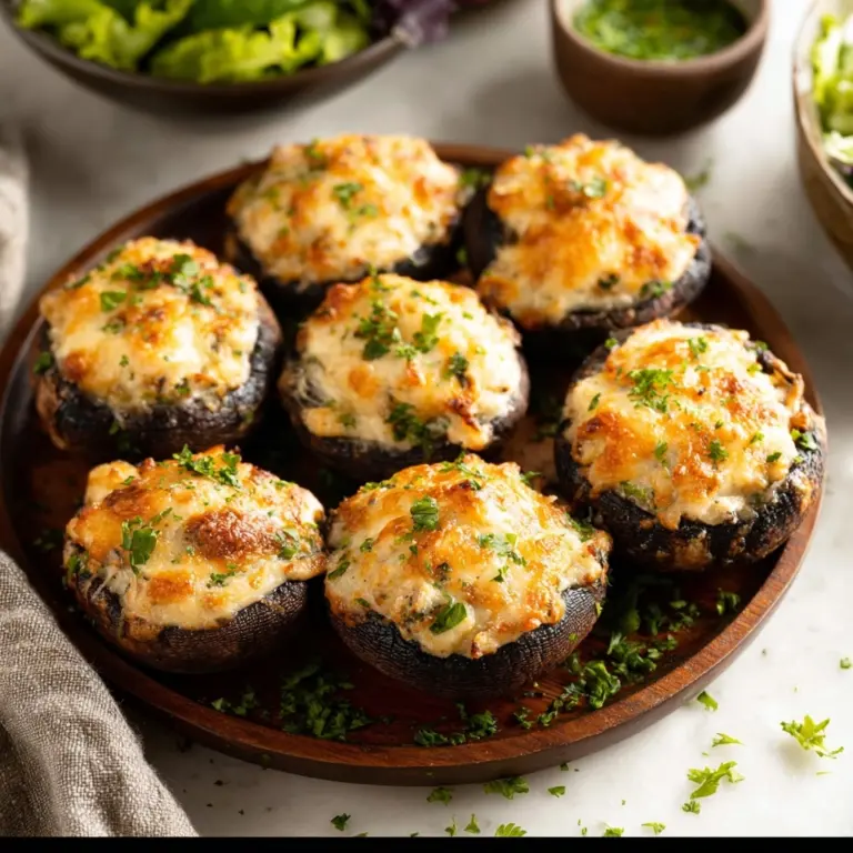 Stuffed Mushrooms With Cream Cheese And Cheddar Recipe