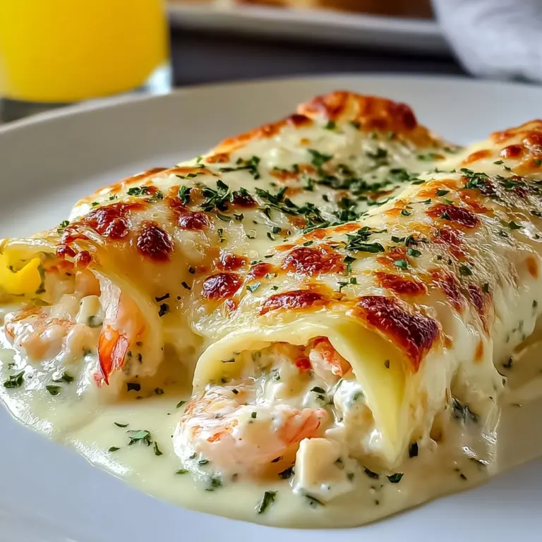 Shrimp & Crab Alfredo Lasagna Roll-Ups You’ll Crave Recipe