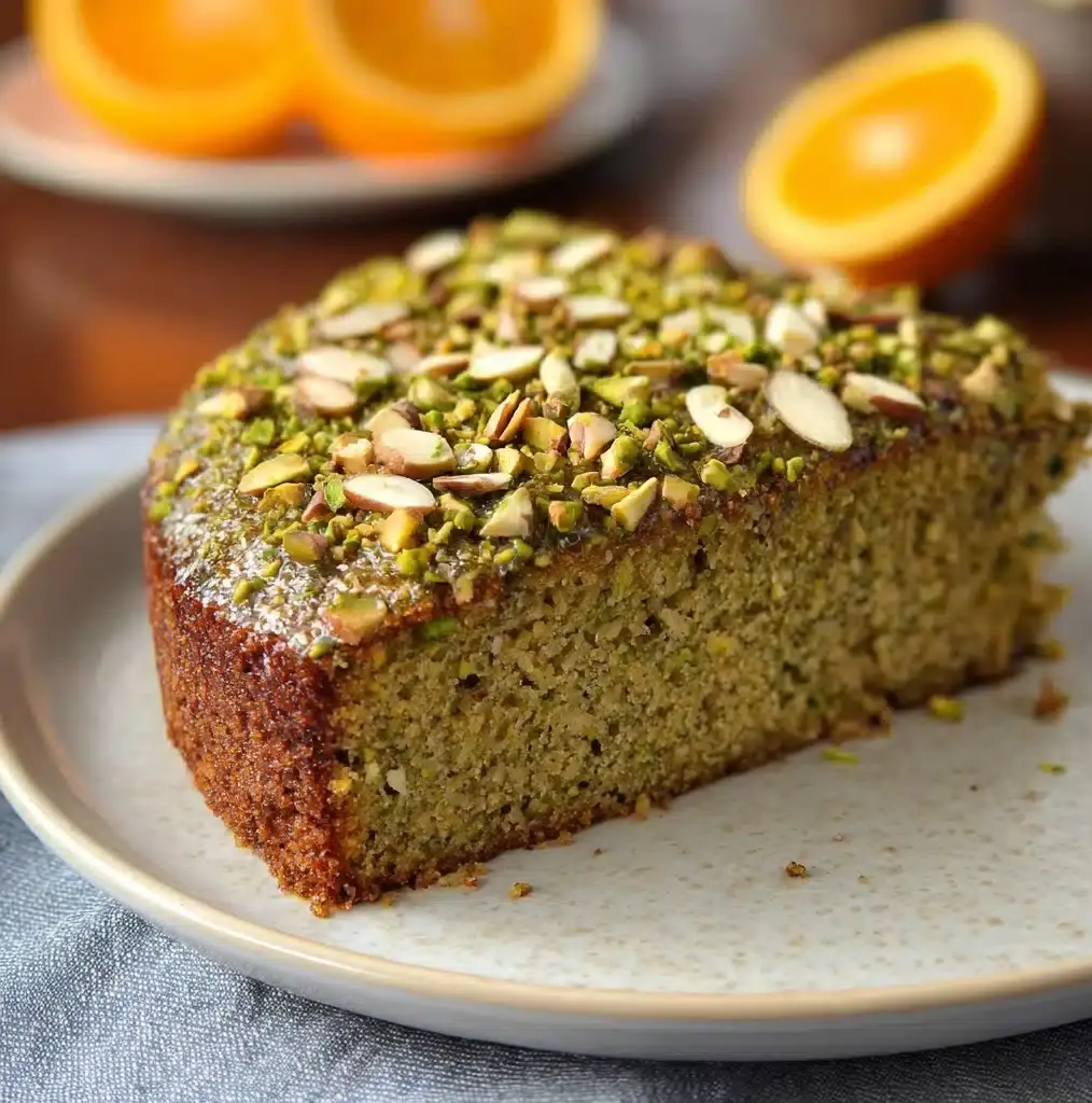 Flourless Orange Pistachio Cake Recipe