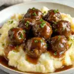 Tasty Slow Cooker Salisbury Steak Meatballs Recipe