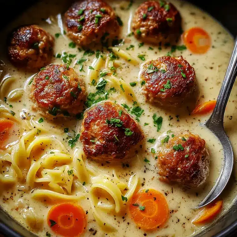 Cozy Swedish Meatball Soup Recipe