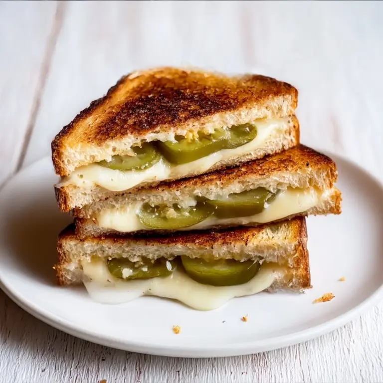 Crispy Dill Pickle Grilled Cheese Sandwich Recipe