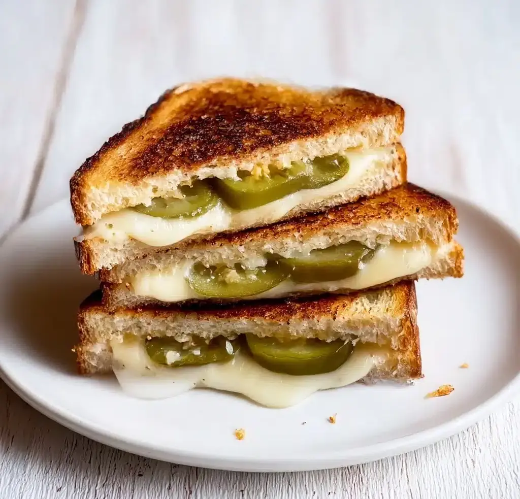 Crispy Dill Pickle Grilled Cheese Sandwich Recipe