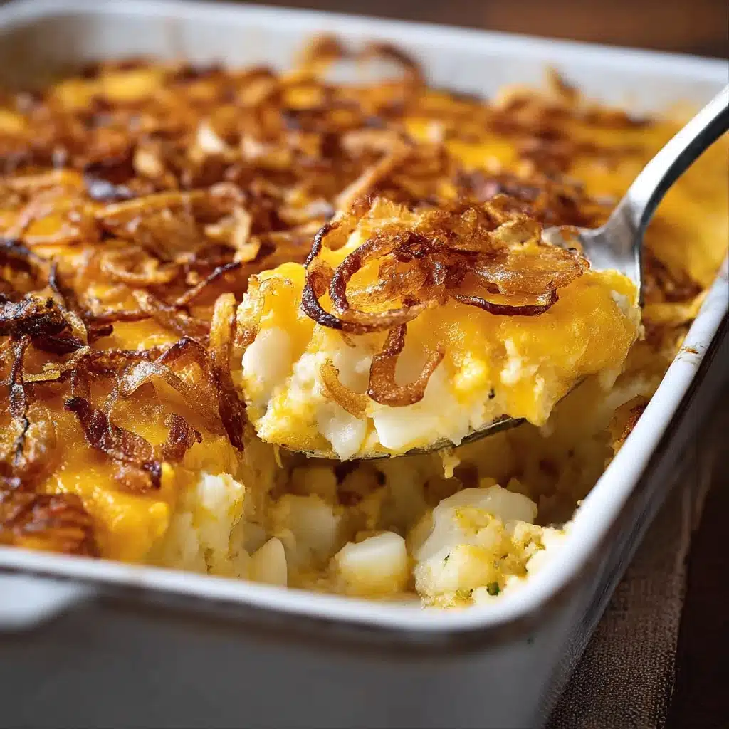 French Onion Funeral Potatoes Recipe - Recipe Image