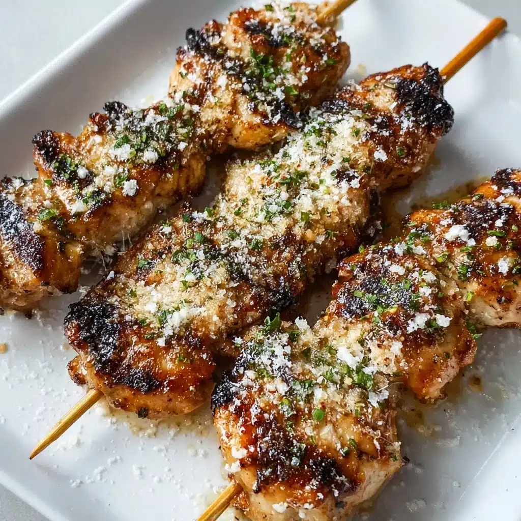 Ranch Garlic Parmesan Chicken Skewers Recipe - Recipe Image