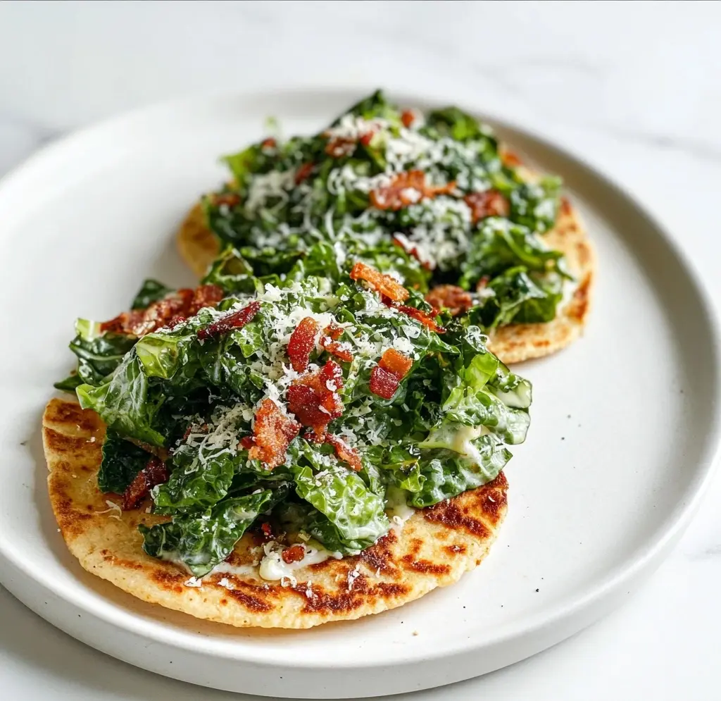 Smash Chicken Caesar Tacos Recipe