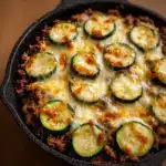 Cheesy Beef & Zucchini Casserole Recipe