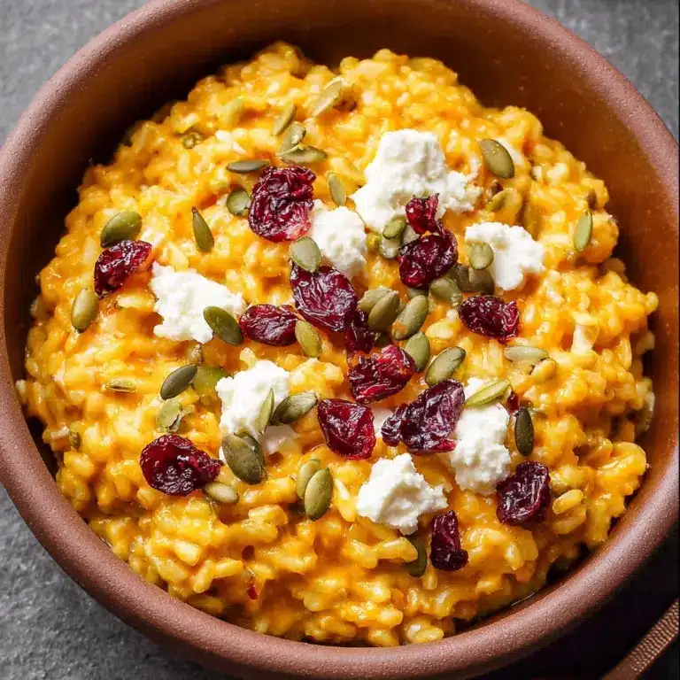 Baked Pumpkin Goat Cheese Risotto Recipe