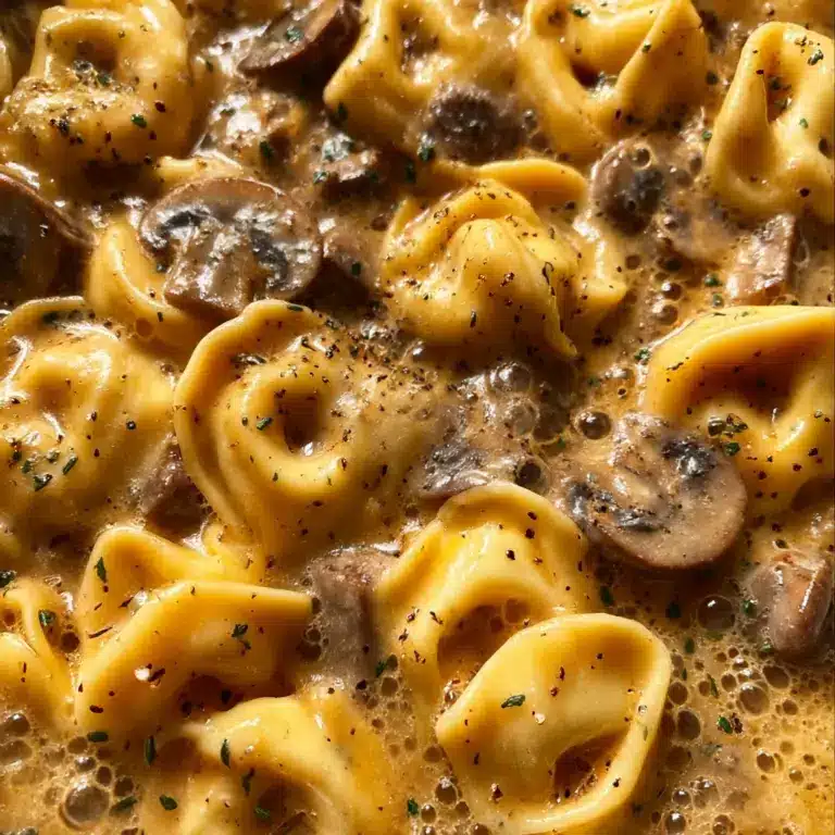 Cheesesteak Tortellini in Creamy Provolone Sauce Recipe