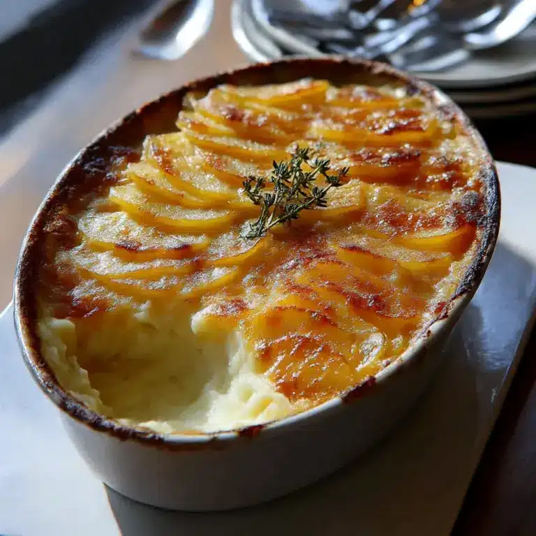 Cheesy Garlic Potatoes Gratin – Easy & Creamy Recipe