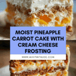 Pineapple Carrot Cream Cake Recipe