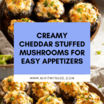 Stuffed Mushrooms With Cream Cheese And Cheddar Recipe