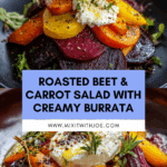 Roasted Beets and Carrots Salad with Burrata Recipe