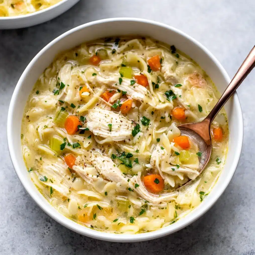 Lemon Chicken Orzo Soup Recipe - Recipe Image