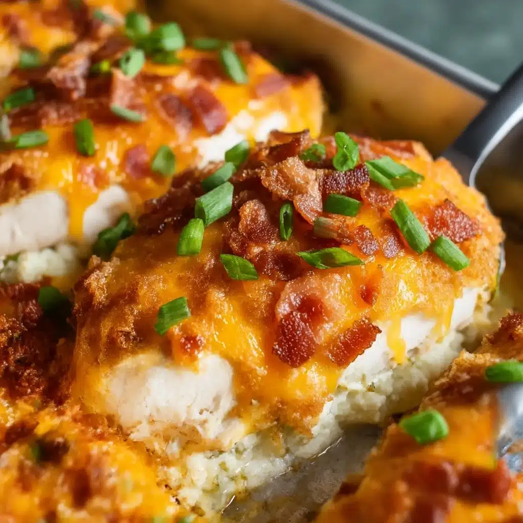 Smothered Cheesy Sour Cream Chicken Recipe - Recipe Image