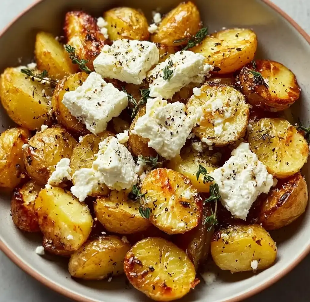 Healthy Baked Feta Potatoes : Easy Potatoes Recipe
