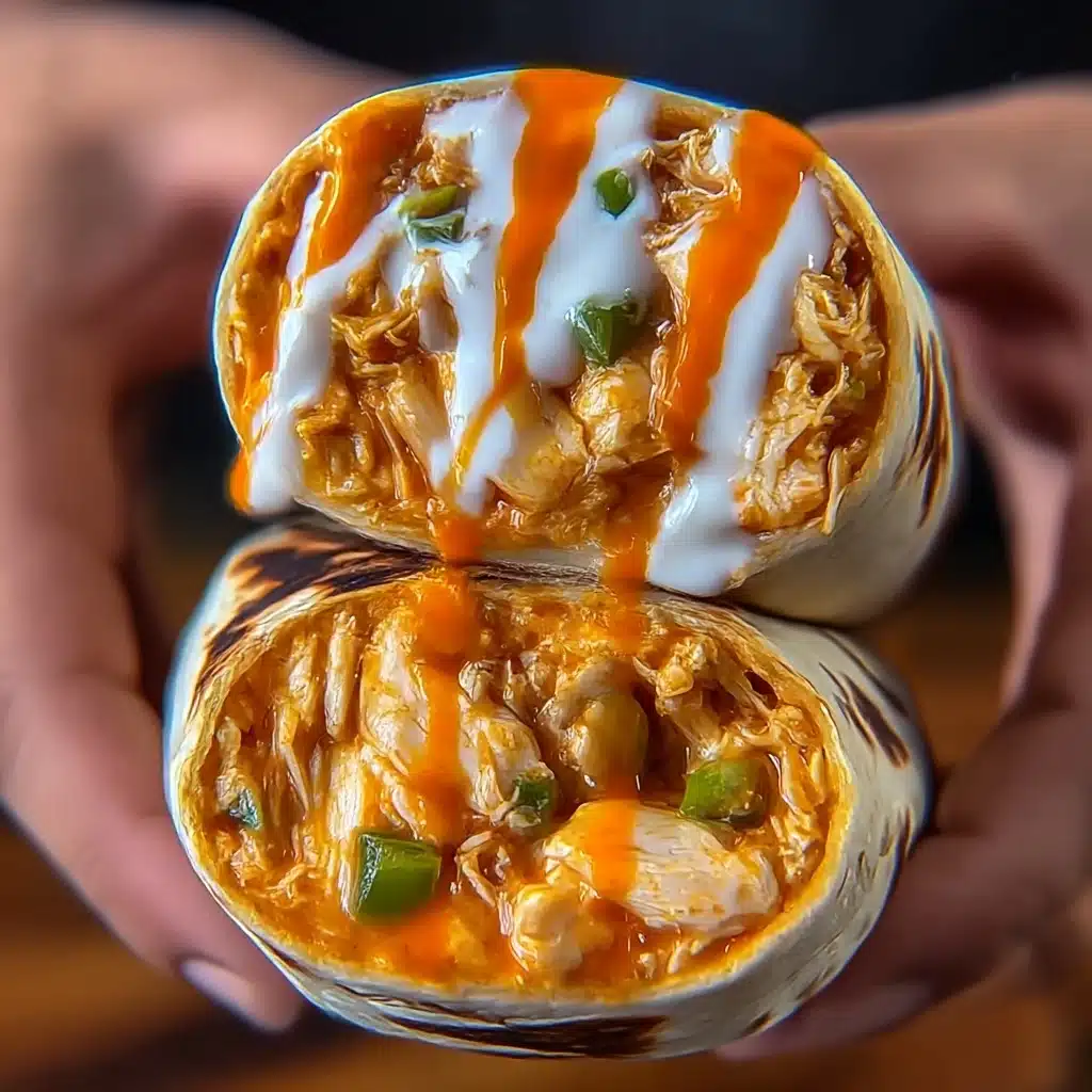  Buffalo Chicken Burritos in 20 Minutes Recipe - Recipe Image