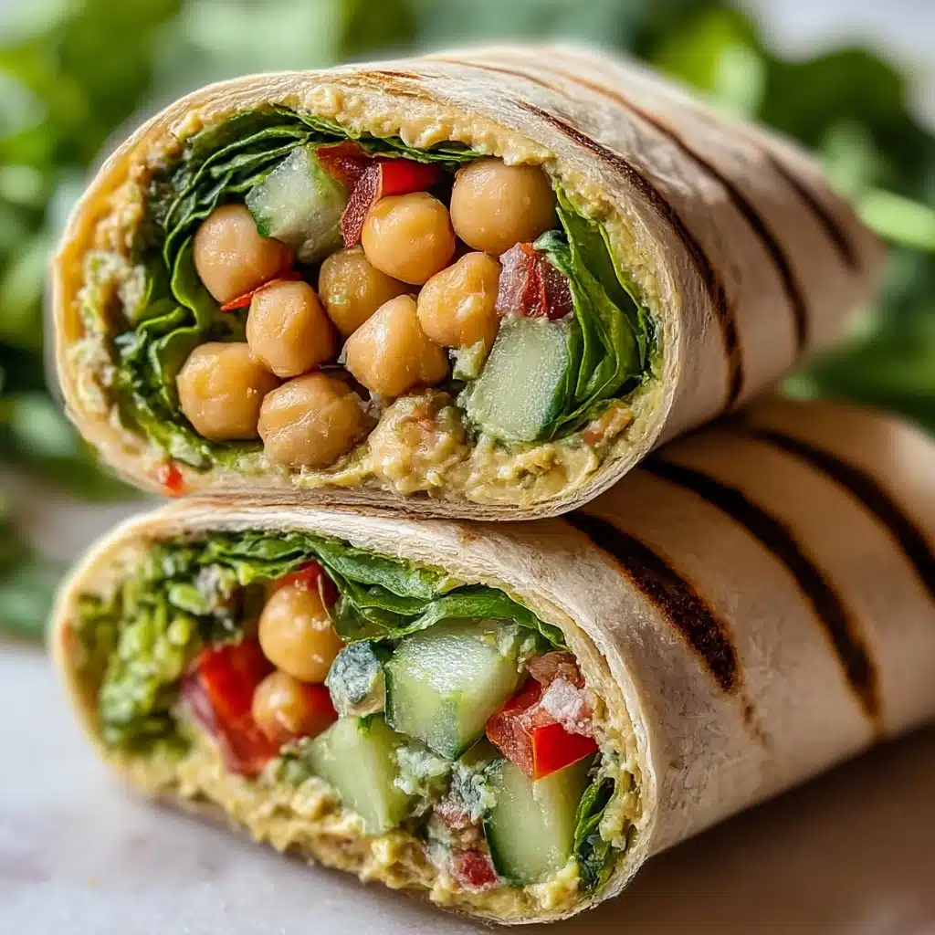 Chickpea & Cucumber Mediterranean Wrap Recipe - Recipe Image