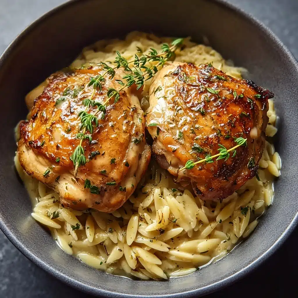Slow Cooker Parmesan Herb Chicken & Orzo Recipe - Recipe Image