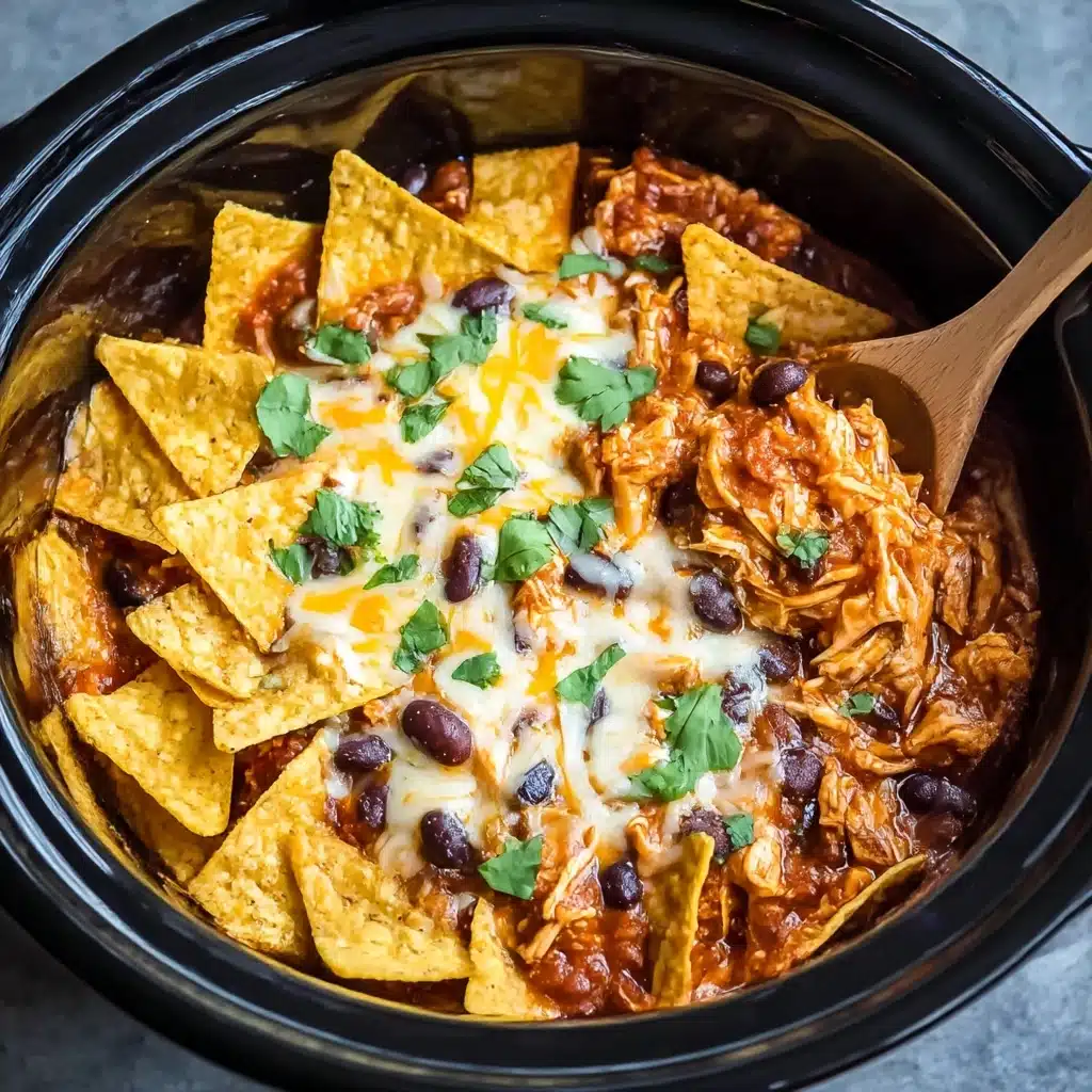 Crockpot Chicken Enchilada Casserole Recipe - Recipe Image