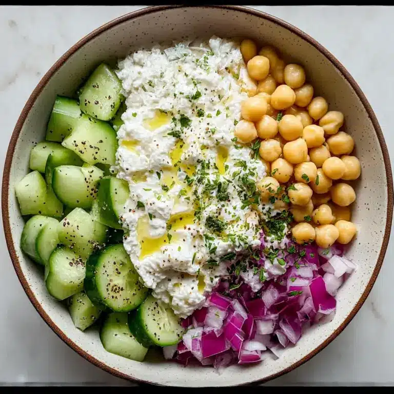Cottage Cheese and Chickpea Salad Recipe