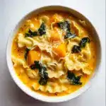 Butternut Squash Lasagna Soup with Kale & Mozzarella Recipe