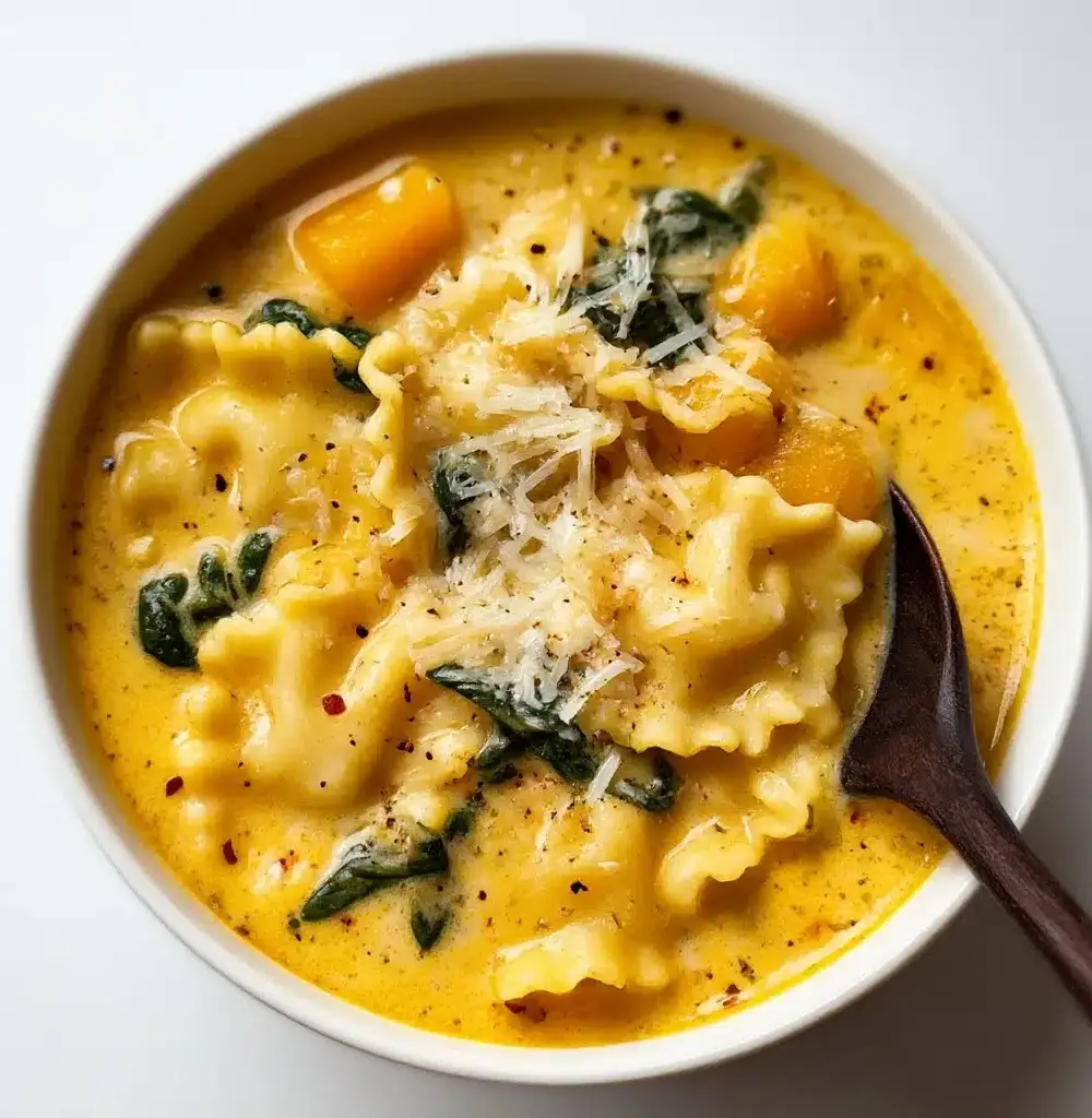 Butternut Squash Lasagna Soup with Kale & Mozzarella Recipe