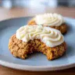 Soft Chewy Pumpkin Oatmeal Cookies Maple Frosting Recipe