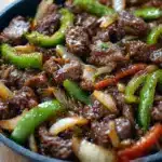 Sizzling Chinese Pepper Steak with Onions Recipe