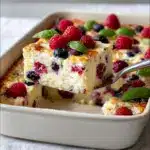 High Protein Triple Berry Bake – Healthy Breakfast Recipe