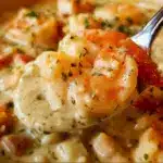 Cheddar Bay Biscuit Seafood Pot Pie
