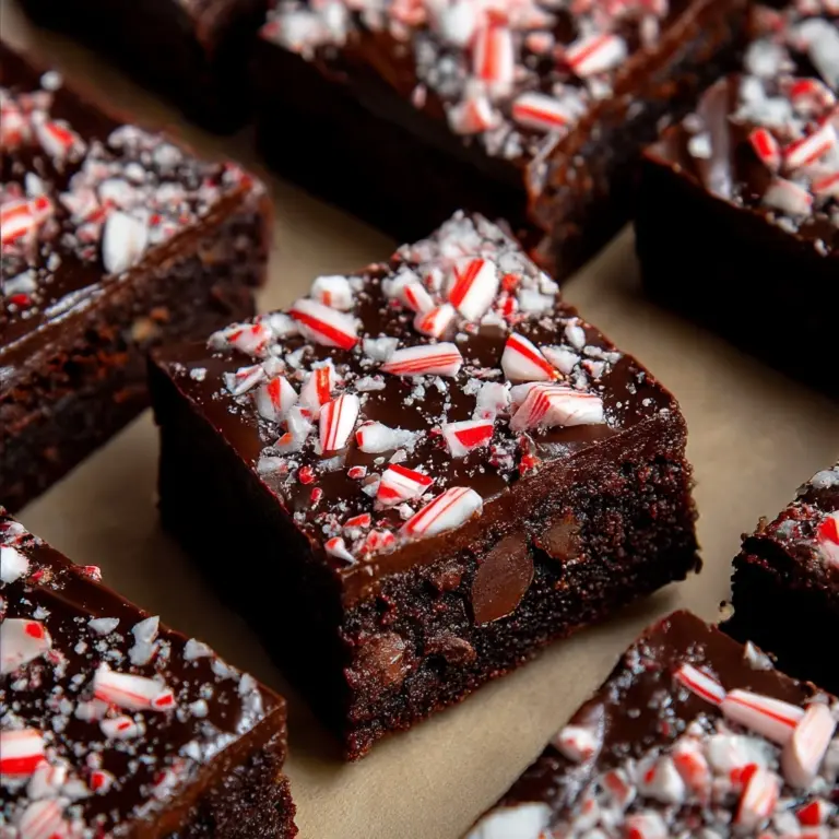 One Bowl Peppermint Brownies Recipe