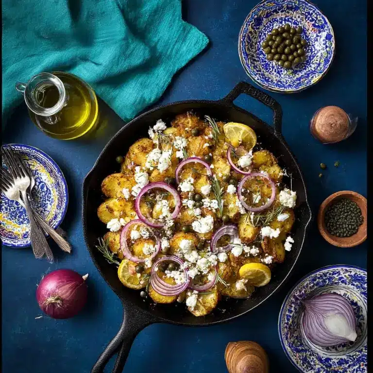 Greek Smashed Potatoes with Feta (Air Fryer or Oven) Recipe