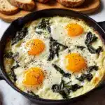 Spread the spinach mixture evenly in the baking dish or ramekins Recipe