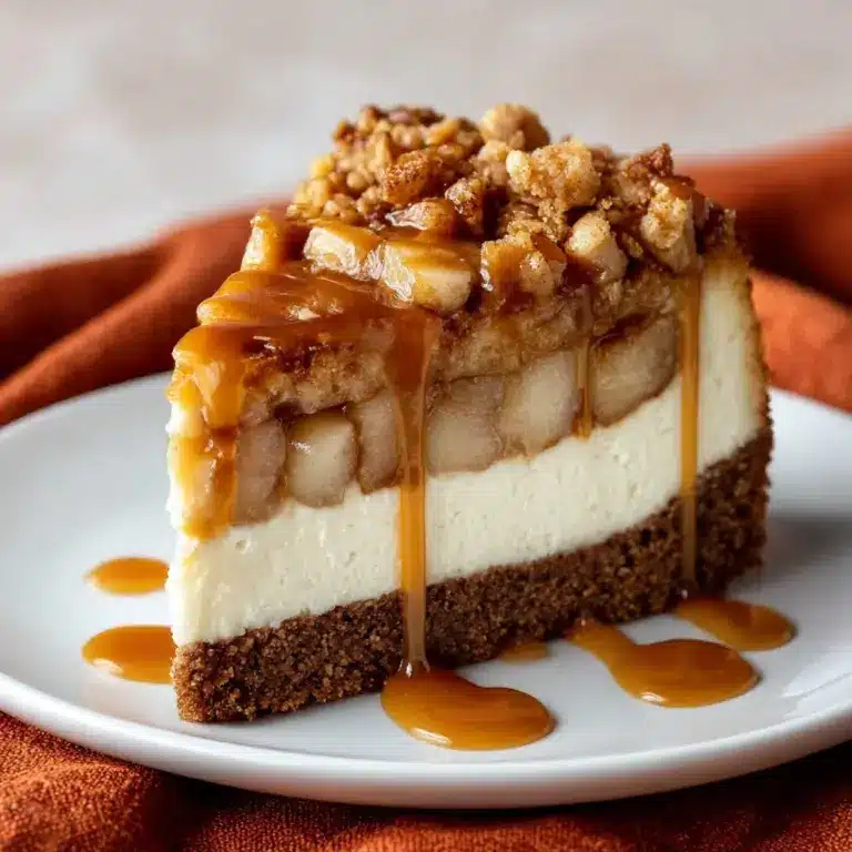 Caramel Apple Crumble Cheesecake: Perfectly Smooth Every Time