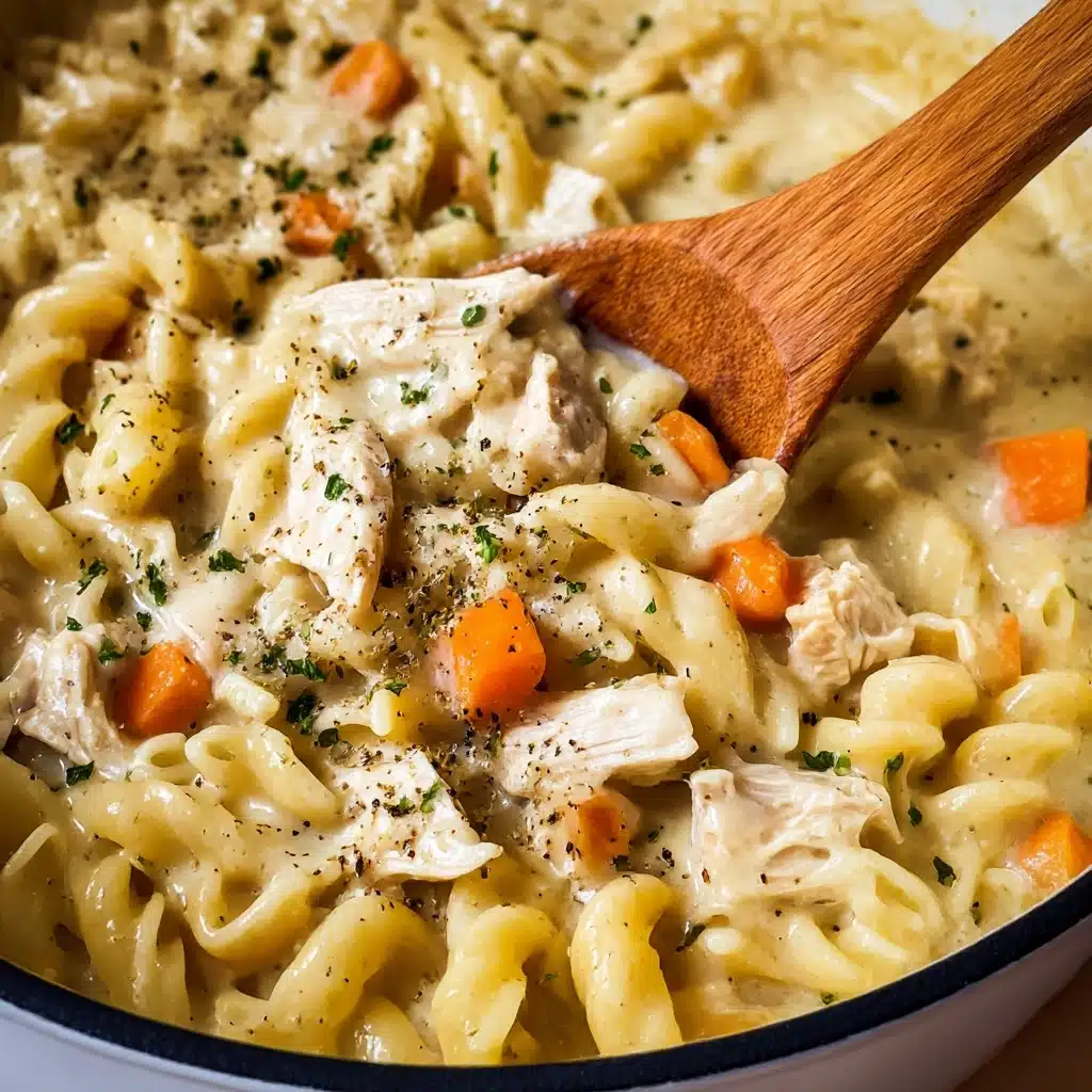 Creamy Chicken Pot Pie Pasta Recipe - Recipe Image