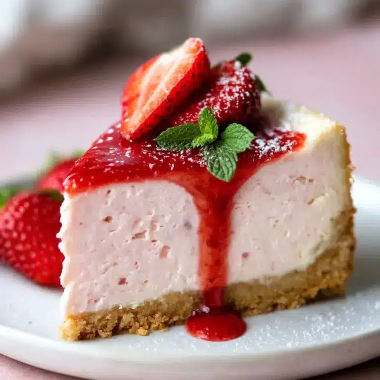 Velvet Strawberry Cheesecake – Creamy Dreamy Delight Recipe