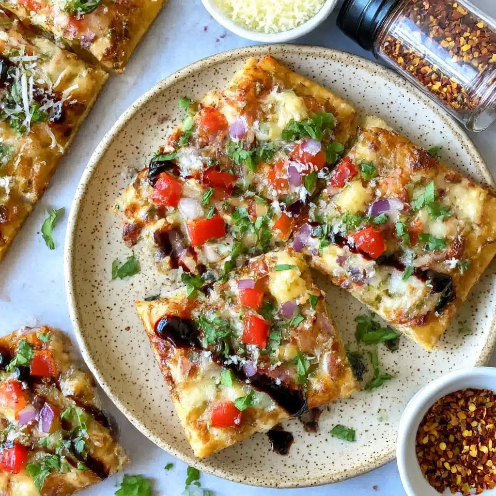 BBQ Chicken Flatbread Recipe - Recipe Image