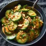 Cucumbers in Spicy Peanut Sauce