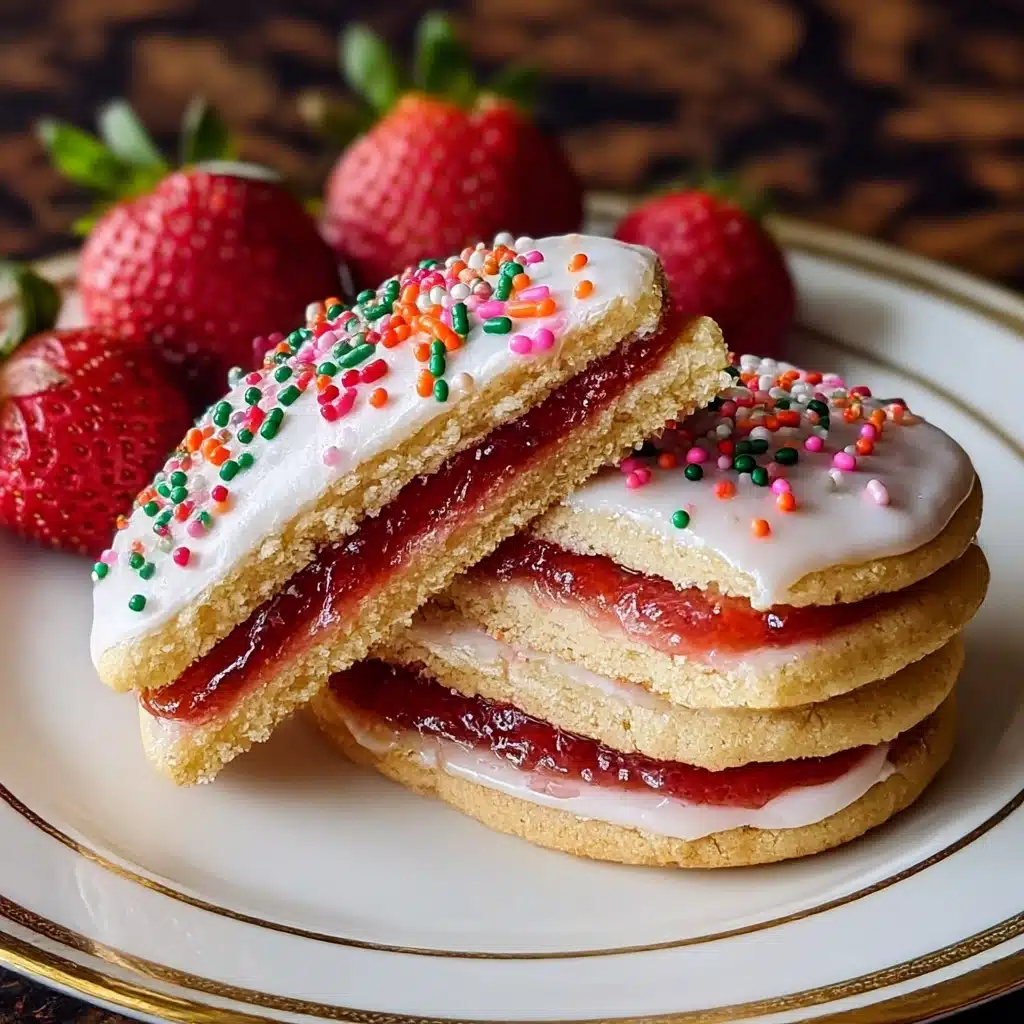 Strawberry Pop Tart Sugar Cookies Recipe - Recipe Image