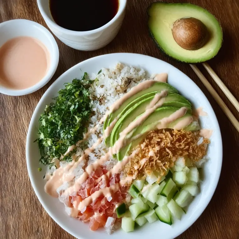 Crunch Roll Sushi Bowl Recipe