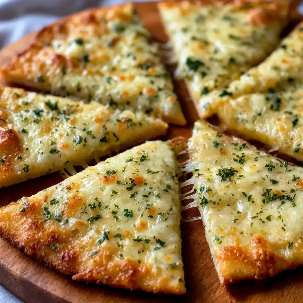 Air Fryer Cheesy Tortilla Garlic Bread Recipe - Recipe Image