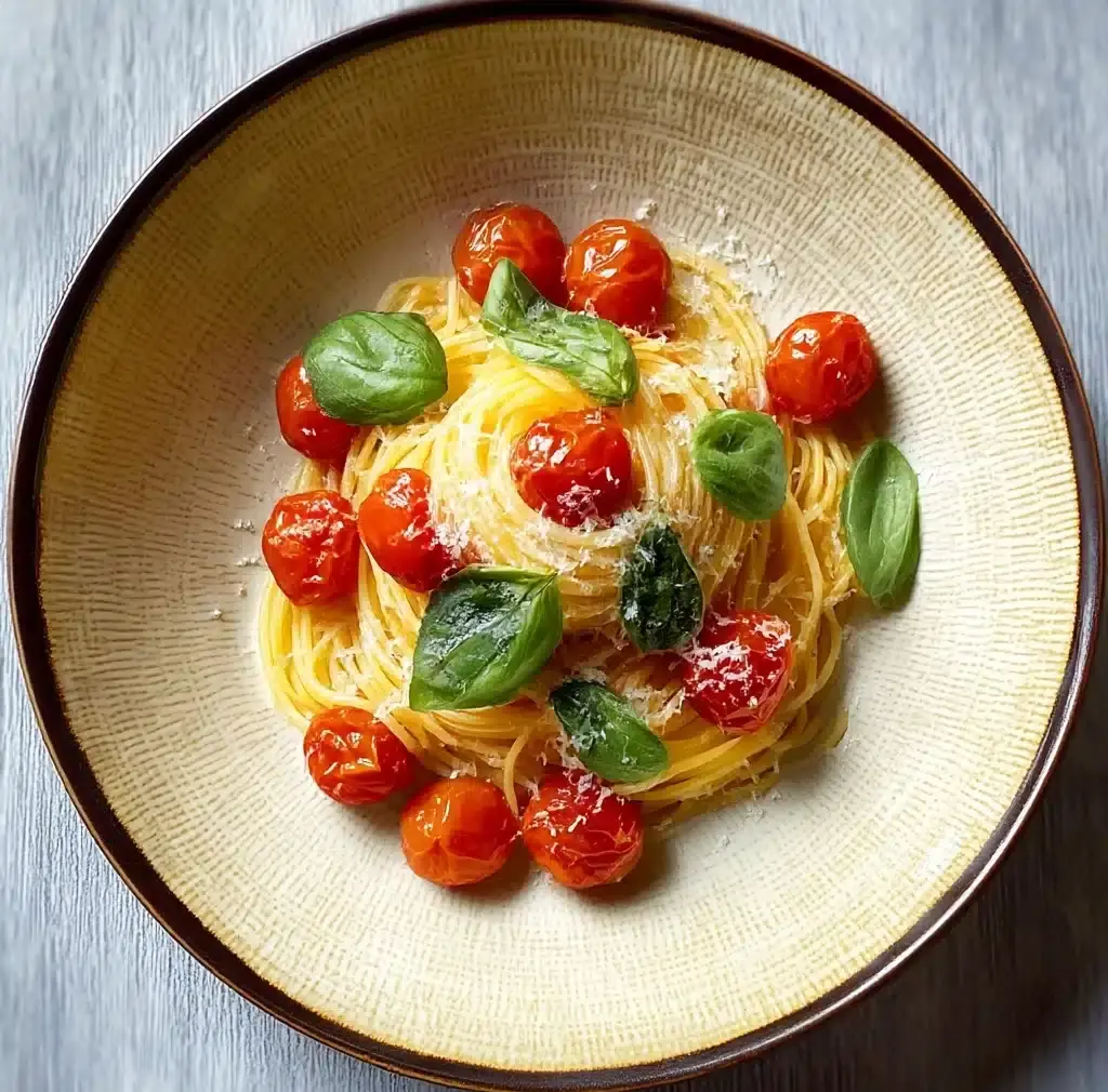 Savory Cherry Tomato and Basil Pasta in Under 20 Minutes Recipe